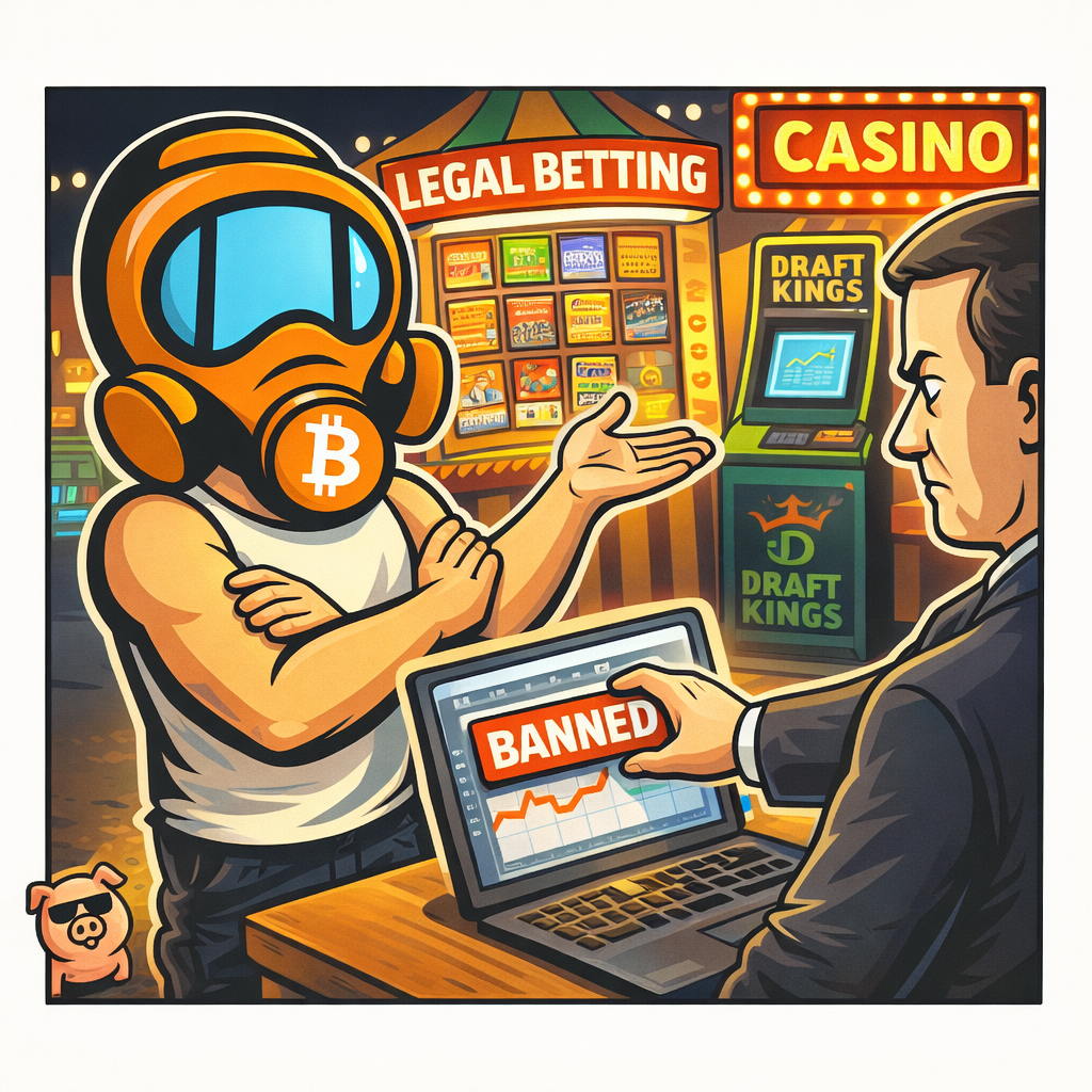 FF2K generated dispatch art for Prediction Markets, Perpetua Gold, and the NBA Gambling Industrial Complex