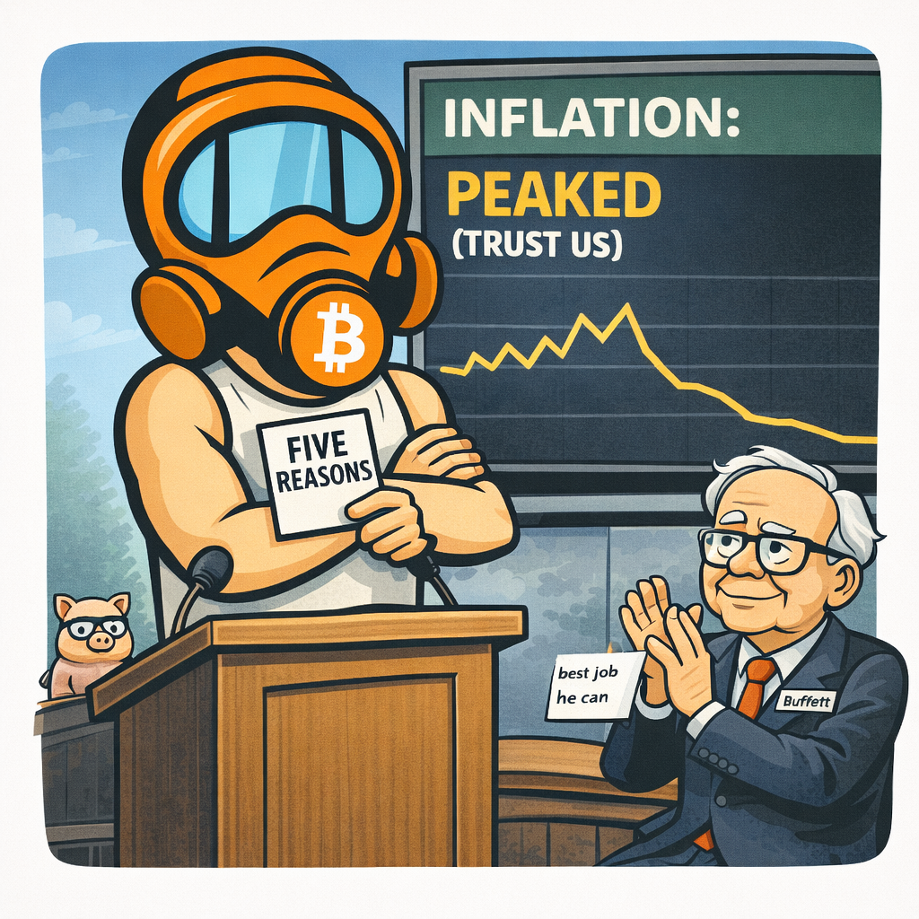 FF2K generated dispatch art for Inflation peaked, Buffett approved, Dan Ives went indie, and the AL is a mess
