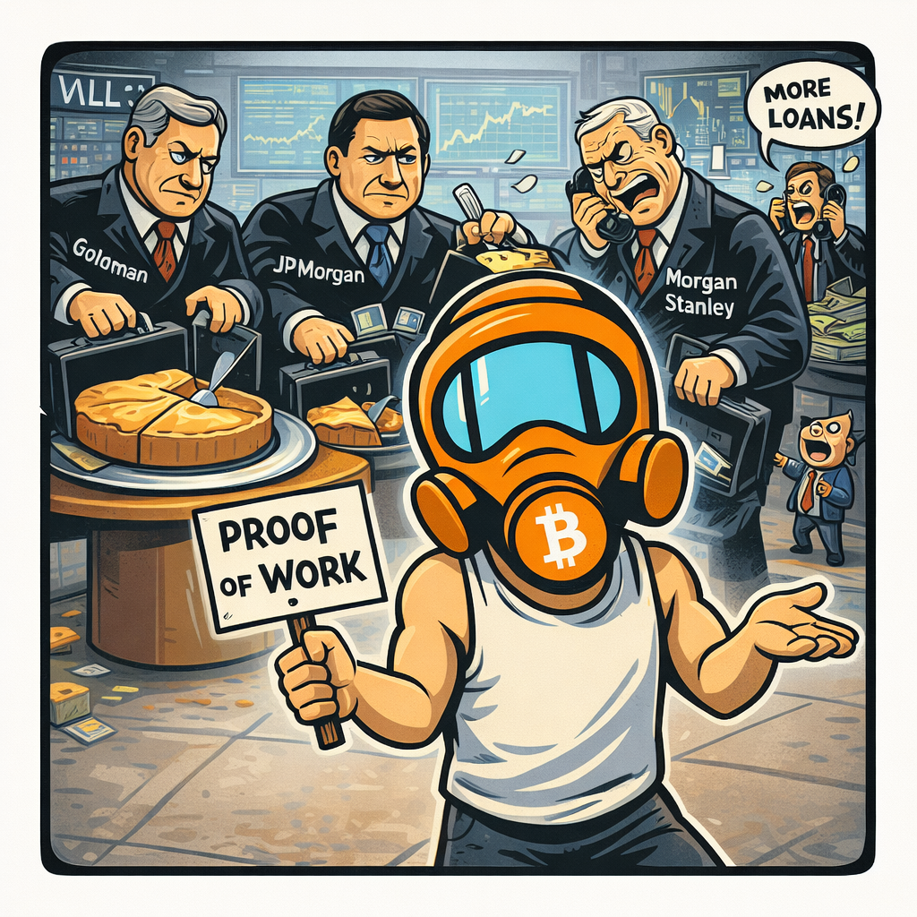 FF2K generated cartoon for Wall Street eats 80% of the pie while you bet on the Brewers