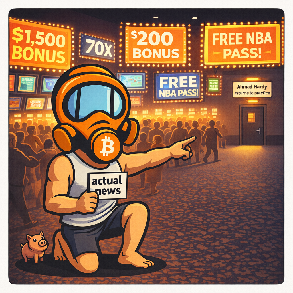 FF2K generated cartoon for AI hype, defense stocks, and sportsbooks throwing money at you - welcome to Week 7