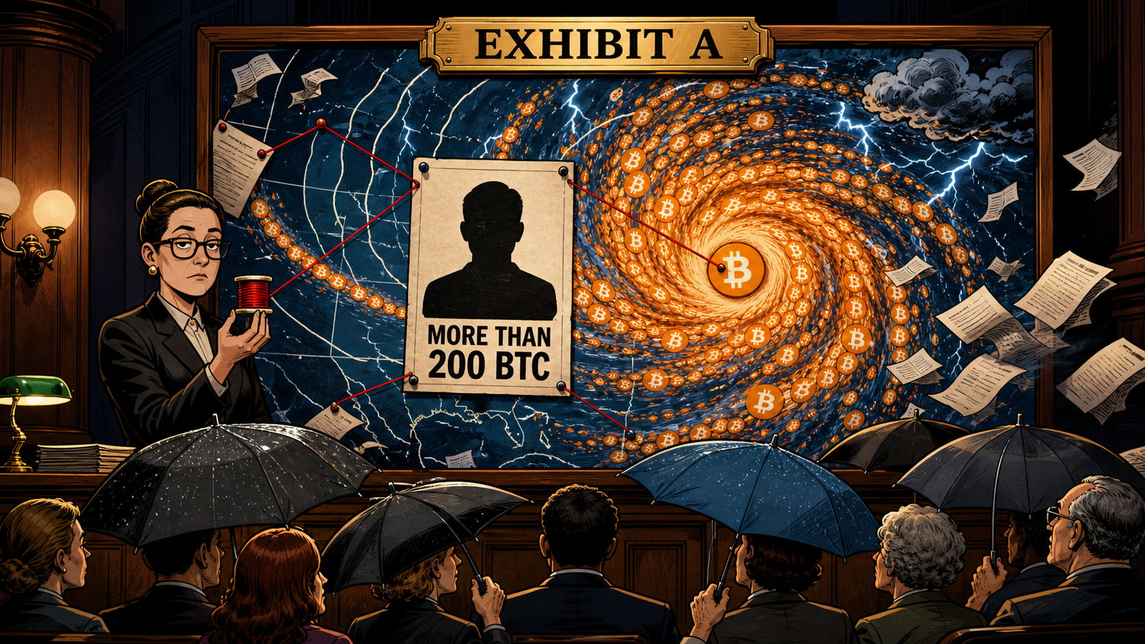 Exhibit A: losing that much bitcoin would change most men into a weather system.